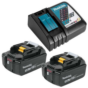 Image du produit PACK 2x ACCU BL1850B + CHARGEUR SIMPLE DC18RC