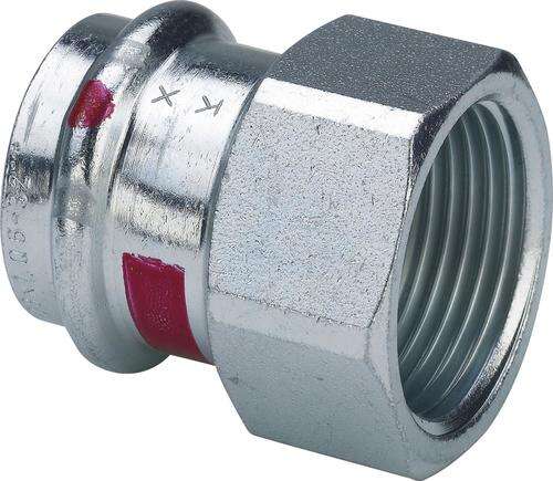 Image du produit RACCORD FEMELLE ECROU LIBRE ELECTROZINGUE A SERTIR