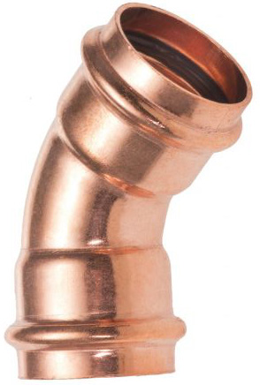 Image du produit COUDE 45&deg; FEMELLE / FEMELLE CUIVRE A SERTIR IBP