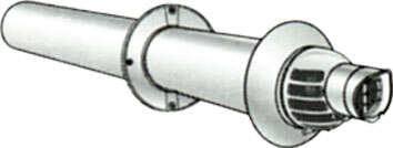 Image du produit TERMINAL HORIZ. D.80/125 BLANC
