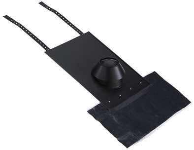 Image du produit SOLIN TUILE 80/130 30&Agrave;45&deg; NOIR Y COMPRIS KIT ETANCHEITE