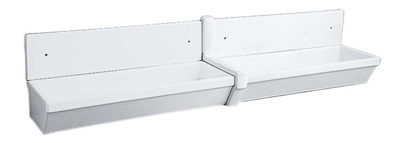 Image du produit LAVABO COLLECTIF PUBLICA 100CL SS TROP PLEIN SS TROU BLANC