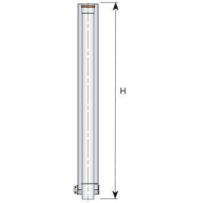 Image du produit ELEMENT DROIT L1000  80/125