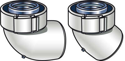 Image du produit COUDE A 45&deg; ALU/PVC D.80/125