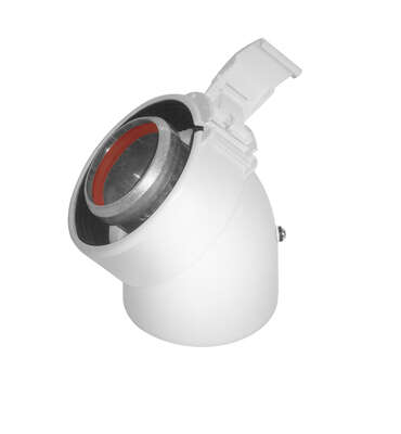 Image du produit COUDE A 45&deg; ALU/PVC D.80/125