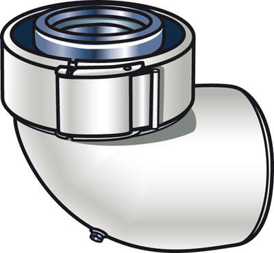 Image du produit COUDE 90&deg; ALU/PVC D.60/100