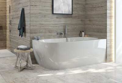 Image du produit BAIGNOIRE GRETA MONOLINE ASYMETRIQUE 180x80 BLANC