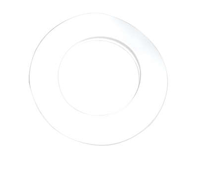 Image du produit ROSACE EXTERIEURE BLANC POUR TERMINAL 60/100