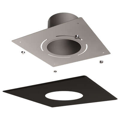 Image du produit PLAQUE FINITION TUBAGE VENTILE 80EM  NOIR