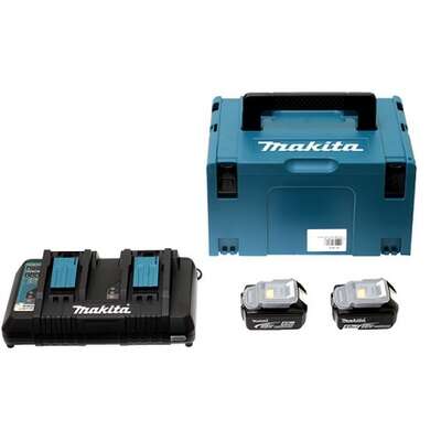 Image du produit PACK 2x ACCU BL1840B + CHARGEUR DOUBLE DC18RD