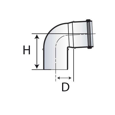 Image du produit ELEMENT COUDE 90&deg; &Oslash; 80 EC 90 80 PPA