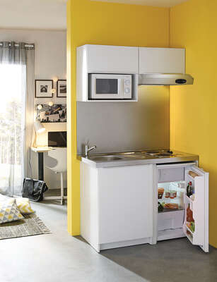 Image du produit CUISINETTE COMPLETE MELA. BLANC L120CM