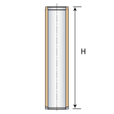 Image du produit ELEMENT DROIT 1150mm THERMINOX ZI INTERIEUR