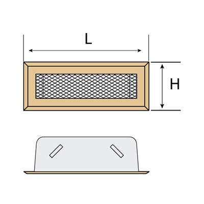 Image du produit GRILLE VENTIL. HABILLAGE GRILLE VENTIL. HABILLAGE GVH