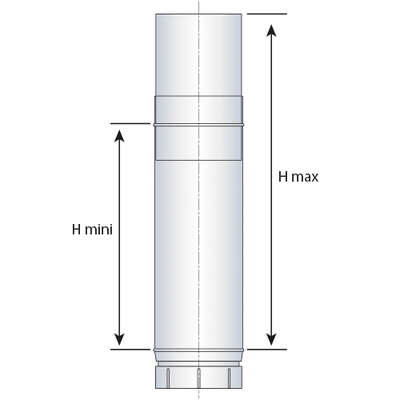 Image du produit ELEMENT REGLABLE 51-86cm EMAILLE BOIS