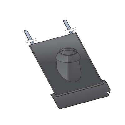 Image du produit SOLIN TUILE 80/130 30&Agrave;45&deg; NOIR Y COMPRIS KIT ETANCHEITE