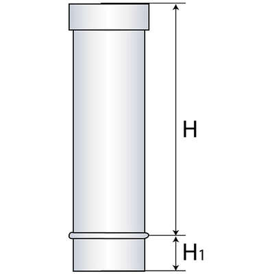 Image du produit ELEMENT DROIT 95CM INOX SOI