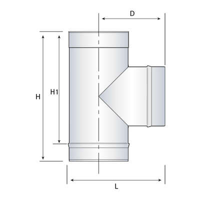 Image du produit TE 90&deg; INOX SOI