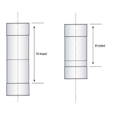 Image du produit ELEMENT REGLABLE 25-39CM INOX SOI