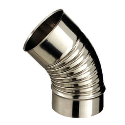 Image du produit COUDE 45&deg; PLISSE INOX SOI