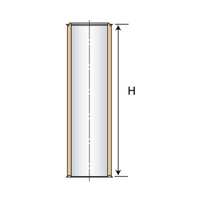 Image du produit EL.DROI.100CM DP INOX-GALV.180 ED1000-180