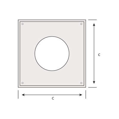 Image du produit PLAQUE PROPRETE STH INOX 80/130