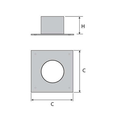 Image du produit PLAQUE DE FINITION CARREE                         