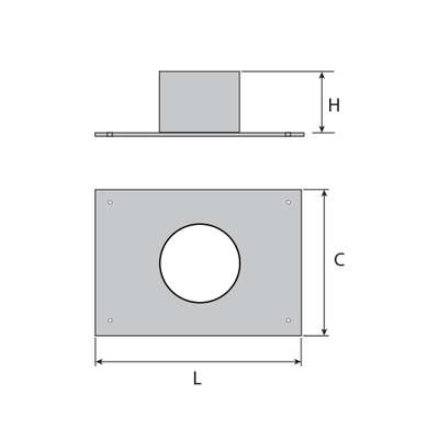 Image du produit PLAQUE DE FINITION CARREE                         