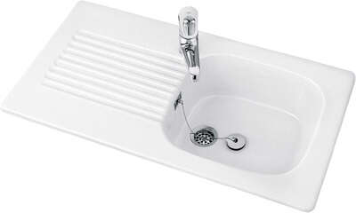 Image du produit EVIER ENCASTRE TUDOR 92X51 BLANC