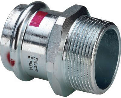 Image du produit RACCORD MALE ELECTROZINGUE A SERTIR