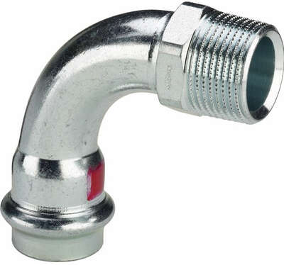 Image du produit COUDE 90&deg; MALE ELECTROZINGUE A SERTIR