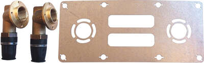Image du produit PLATINE FIXATION 2 SORTIES 16X1/2"