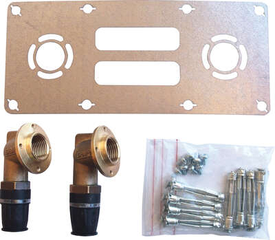 Image du produit PLATINE FIXATION 2 SORTIES 16X1/2"