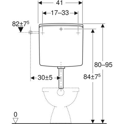 Image du produit RESERVOIR WC DOUBLE TOUCHE AP140