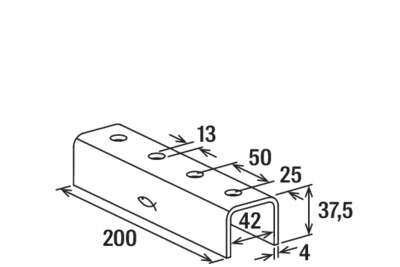 Image du produit CONNECTEUR RAIL L.200 FUF