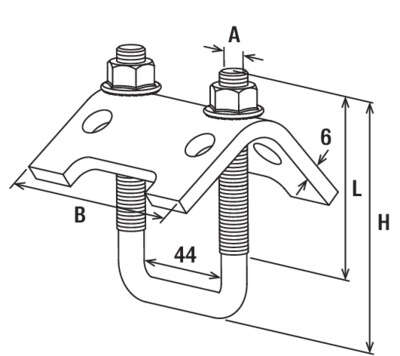 Image du produit GRIFFE A POUTRELLE 21/41 M8 TKR
