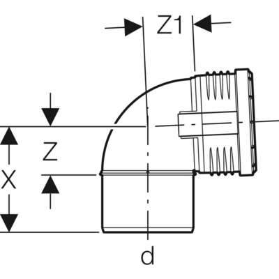 Image du produit COUDE M/F 87,5&deg; Silent-PP