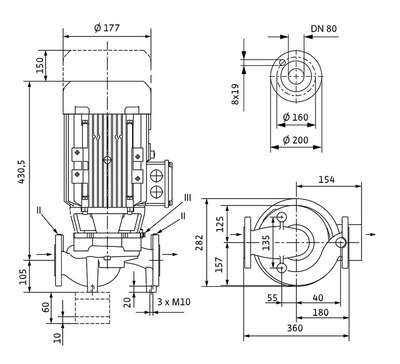 Image du produit POMPE IPL 80/140-1,1/4-IE3