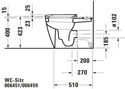 Image du produit ABATT.HAPPY D2 BLANC 006459000 FERMETURE RALENTIE