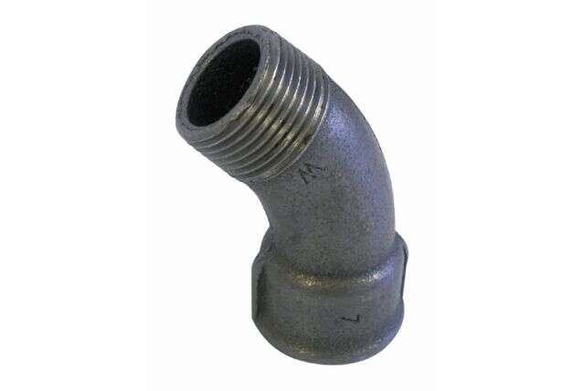 Image du produit COUDE 45&deg; M/F 3/4" ACIER NOIR