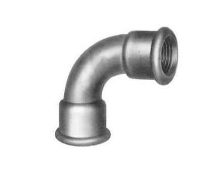Image du produit COUDE 90&deg; FEMELLE/FEMELLE GRAND RAYON GALVA