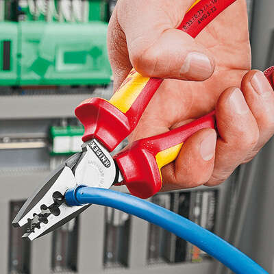 Image du produit PINCE A SERTIR A ERGOT/EMBOUT CABLE 0,25-16mm&sup2;