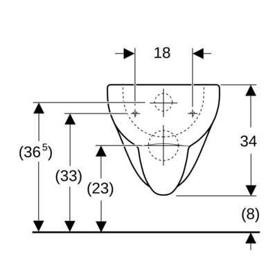 Image du produit CUVETTE WC SUSPENDUE RENOVA