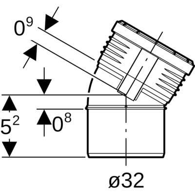 Image du produit COUDE M/F 30&deg; Silent-PP