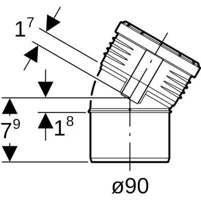 Image du produit COUDE M/F 30&deg; Silent-PP