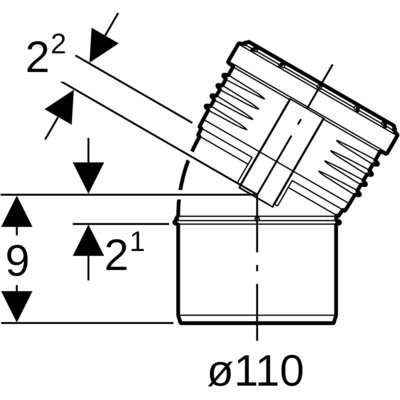 Image du produit COUDE M/F 30&deg; Silent-PP