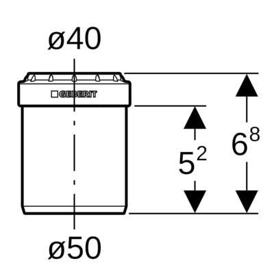 Image du produit REDUC. CONCENTRIQUE D.50/40 COURTE Silent PP