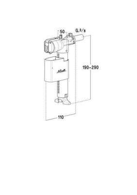 Image du produit ROBINET FLOTTEUR WC HAUTE RESISTANCE