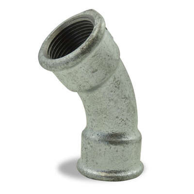 Image du produit COUDE 45&deg; FEMELLE / FEMELLE GALVA