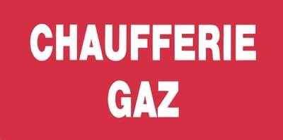 Image du produit ETIQ."CHAUFFERIE GAZ"